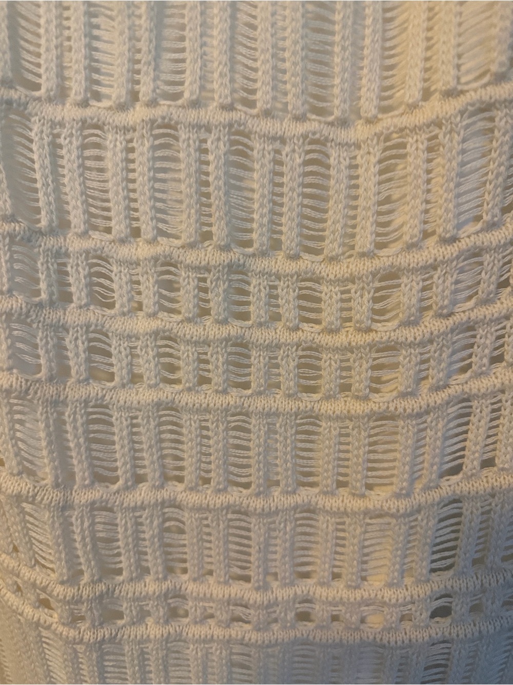 Abercrombie & Fitch White Crochet Maxi Dress with Spaghetti Straps - Picture 4 of 8
